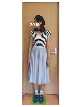「アイテム（イヤリング）」を使った、あやこさん（レディース・163cm・20代）の夏コーディネート