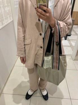 「シアタープロダクツ(THEATRE PRODUCTS)」｜「アイテム（その他アウター）」を使った、おまめこさん（レディース・157cm）の春コーディネート