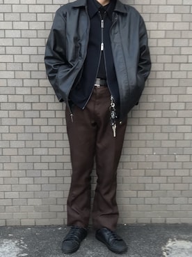 「COS（コス）のアイテム（シューズ）」を使った、______r03さん（メンズ・172cm）の冬コーディネート