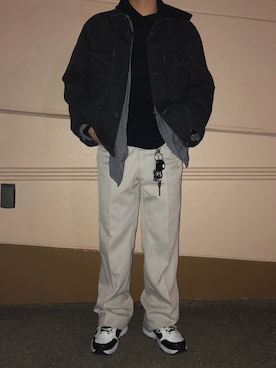 「CONVERSE（コンバース）のアイテム（ジャケット/アウター）」を使った、______r03さん（メンズ・172cm）の冬コーディネート