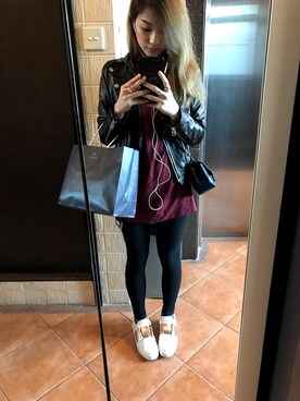 「Jack Willsのアイテム（トップス）」を使った、ciboさん（レディース・156cm）の冬コーディネート