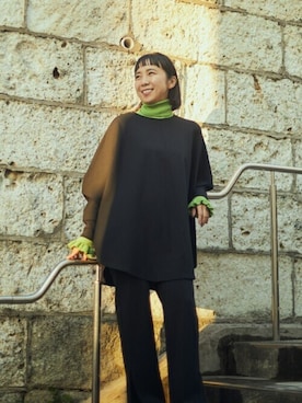 「HeRIN.CYE（ヘリンドットサイ）のアイテム」を使った、HeRIN.CYEさん（レディース・158cm）の冬コーディネート