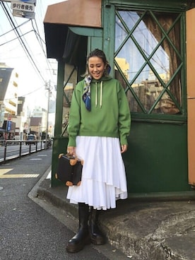 「HeRIN.CYE（ヘリンドットサイ）のアイテム」を使った、HeRIN.CYEさん（レディース・169cm）の冬コーディネート