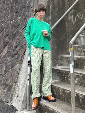 「HeRIN.CYE（ヘリンドットサイ）のアイテム」を使った、HeRIN.CYEさん（レディース・158cm）の春コーディネート