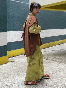 「HeRIN.CYE（ヘリンドットサイ）のアイテム」を使った、HeRIN.CYEさん（レディース・157cm）の春コーディネート