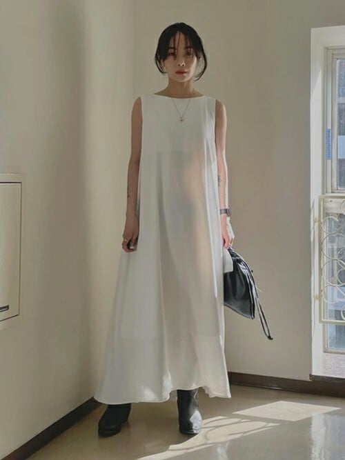 HeRIN.CYE（ヘリンドットサイ）の「ノースリーブドレス