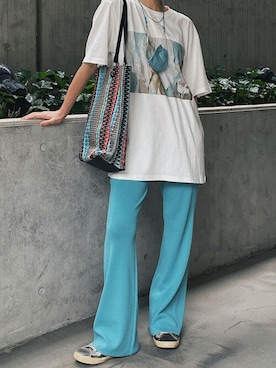 「アイテム（マスク）」を使った、HeRIN.CYEさん（レディース・158cm）の夏コーディネート