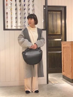 「Johnbull Private labo（ジョンブルプライベートラボ）のアイテム（その他アウター）」を使った、hanaeさん（レディース・155cm）の秋コーディネート