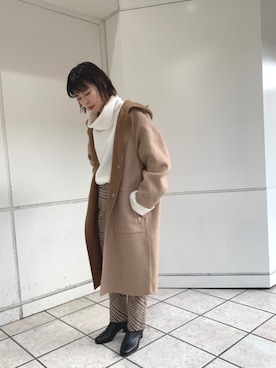 「Johnbull Private labo（ジョンブルプライベートラボ）のアイテム（その他アウター）」を使った、hanaeさん（レディース・155cm）の秋コーディネート