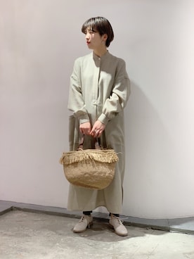 「ジョンブル　プライベート　ラボ(Johnbull Private labo)」｜「アイテム（ワンピース/ドレス）」を使った、hanaeさん（レディース・155cm）の春コーディネート