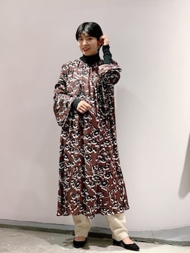 「ジョンブル　プライベート　ラボ(Johnbull Private labo)」｜「アイテム（ワンピース/ドレス）」を使った、hanaeさん（レディース・155cm）の冬コーディネート