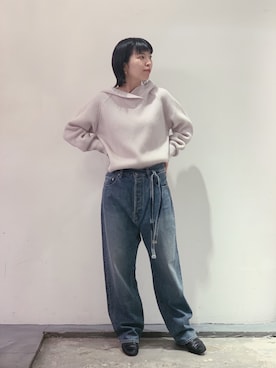 「くすみカラー」｜hanaeさん（レディース・155cm）の秋コーディネート