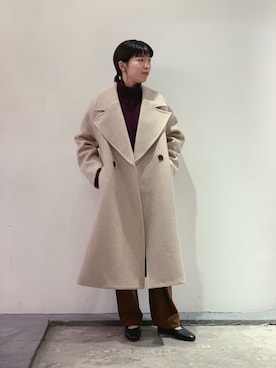 「Johnbull（ジョンブル）のアイテム（ジャケット/アウター）」を使った、hanaeさん（レディース・155cm）の冬コーディネート