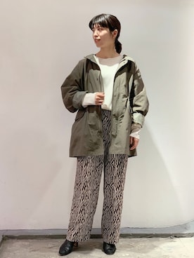 「Johnbull（ジョンブル）のアイテム（ジャケット/アウター）」を使った、hanaeさん（レディース・155cm）の冬コーディネート