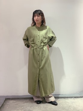 「ジョンブル　プライベート　ラボ(Johnbull Private labo)」｜「アイテム（ワンピース/ドレス）」を使った、hanaeさん（レディース・155cm）の冬コーディネート