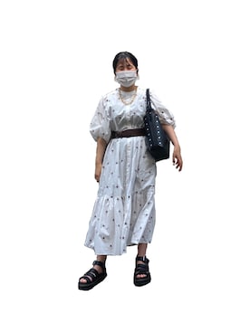 「アイテム（ワンピース/ドレス）」を使った、YUIKIさん（レディース・150cm・10代）の夏コーディネート