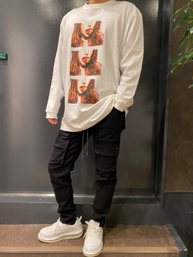 「MESS THE MAN.（メスザマン）のアイテム」を使った、minamiさん（メンズ・173cm）の冬コーディネート