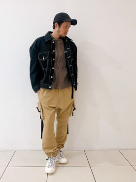 「BACKLASH（バックラッシュ）のアイテム（シューズ）」を使った、minamiさん（メンズ・173cm）の冬コーディネート