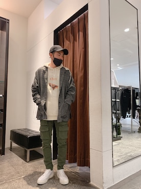 「Stepney Workers Club（ステファニーワーカーズクラブ）のアイテム」を使った、minamiさん（メンズ・173cm）の春コーディネート