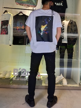 「ISAMU KATAYAMA BACKLASH（イサムカタヤマバックラッシュ）のアイテム（スニーカー）」を使った、minamiさん（メンズ・173cm）の春コーディネート
