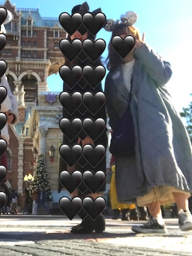 「キルティングコート」｜Ｎａｏさん（レディース・152cm）の冬コーディネート