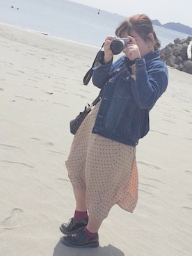 momoさん（レディース・158cm）の春コーディネート