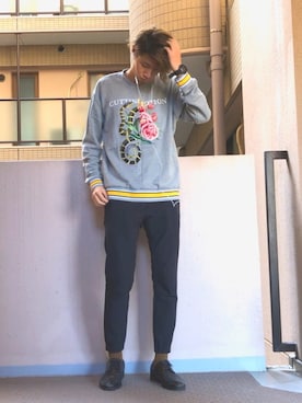 「VISARUNO（ビサルノ）のアイテム」を使った、KANTAさん（メンズ・187cm）の秋コーディネート