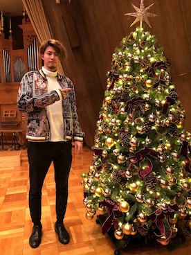 「VISARUNO（ビサルノ）のアイテム」を使った、KANTAさん（メンズ・187cm）の冬コーディネート