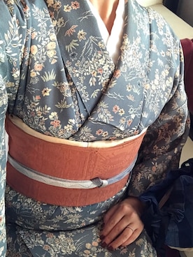 「kimono」｜「アイテム（着物）」を使った、Y.O.さん（レディース・154cm）の秋コーディネート