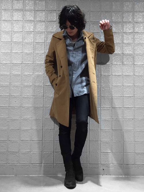 No Id 新宿ルミネエスト店 No Id のトレンチコートを使ったコーディネート Wear