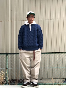 「Polo Ralph Lauren」｜「アイテム（雑誌）」を使った、No.19さん（メンズ・171cm）の冬コーディネート