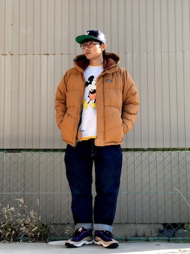 「ACG」｜「アイテム（ダウンジャケット/コート）」を使った、No.19さん（メンズ・171cm）の冬コーディネート