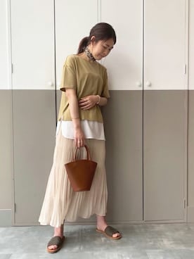 「OZOC（オゾック）のアイテム（アクセサリー）」を使った、OZOC_officialさん（レディース・168cm）の夏コーディネート