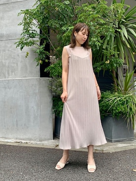 「OZOC（オゾック）のアイテム（ワンピース）」を使った、OZOC_officialさん（レディース・168cm）の夏コーディネート