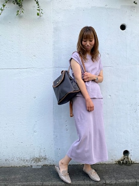 「OZOC（オゾック）のアイテム（バックパック/リュック）」を使った、OZOC_officialさん（レディース・157cm）の夏コーディネート