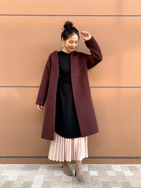 「OZOC（オゾック）のアイテム（ワンピース/ドレス）」を使った、OZOC_officialさん（レディース・165cm）の秋コーディネート