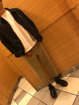 「Ralph Lauren」｜「アイテム（ブルゾン）」を使った、izuさん（メンズ・175cm）の春コーディネート