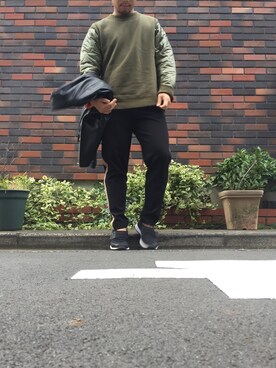 「SENSE OF PLACE by URBAN RESEARCH（センスオブプレイスバイアーバンリサーチ）のアイテム（ライダースジャケット）」を使った、ひろきさん（メンズ・161cm）の秋コーディネート