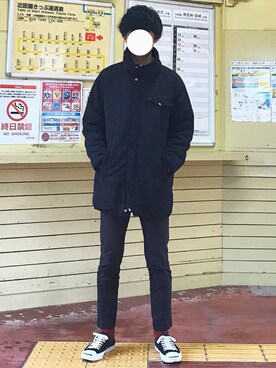「SHIPS JET BLUE（シップスジェットブルー）のアイテム（その他アウター）」を使った、ようすさん（メンズ・176cm）の冬コーディネート