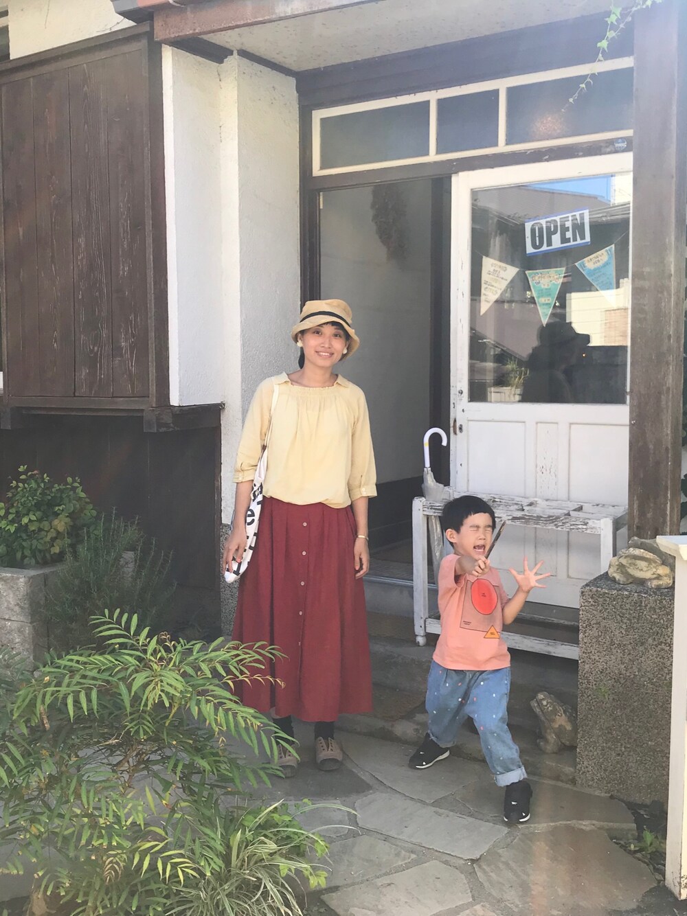 「kamakura、鎌倉、長谷寺、旅行、散策」｜「SM2のアイテム（シャツ/ブラウス、ベージュ系）」を使った、Heaven Taiさん（キッズ・100cm）の夏コーディネートの1枚目の写真