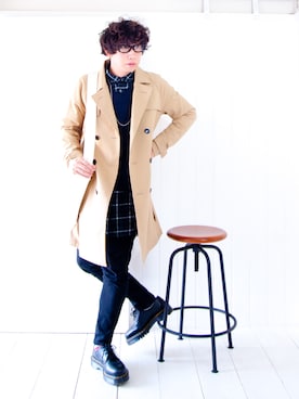 えてるさん（メンズ・159cm）の冬コーディネート