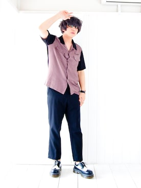 「ウイングチップ」｜「アイテム（その他）」を使った、えてるさん（メンズ・159cm）の春コーディネート