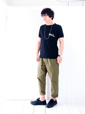 「CONVERSE（コンバース）のCONVERSE コンバース ジャック パーセル / JACK PURCEL（スニーカー）」を使った、えてるさん（メンズ・159cm）の夏コーディネート