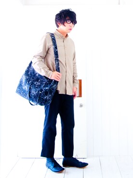 「08sircus（ゼロエイトサーカス）のアイテム（その他）」を使った、えてるさん（メンズ・159cm）の秋コーディネート