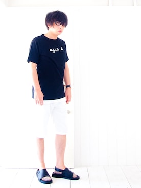 「BOYCOTT（ボイコット）のアイテム（パンツ）」を使った、えてるさん（メンズ・159cm）の秋コーディネート