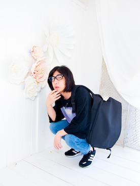 「SHAREEF（シャリーフ）のアイテム（その他）」を使った、えてるさん（メンズ・159cm）の春コーディネート
