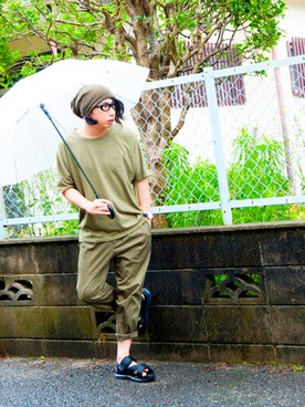 緑一色 のメンズ人気ファッションコーディネート Wear