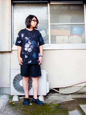 「Junghans（ユンハンス）のアイテム」を使った、えてるさん（メンズ・159cm）の夏コーディネート