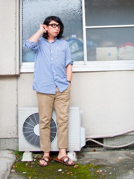 「Junghans（ユンハンス）のアイテム」を使った、えてるさん（メンズ・159cm）の秋コーディネート