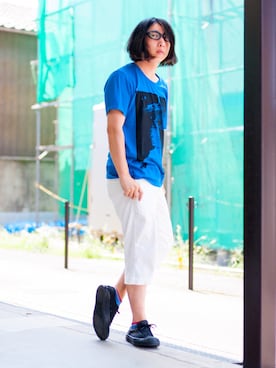 「CONVERSE（コンバース）のCONVERSE コンバース ジャック パーセル / JACK PURCEL（スニーカー）」を使った、えてるさん（メンズ・159cm）の夏コーディネート